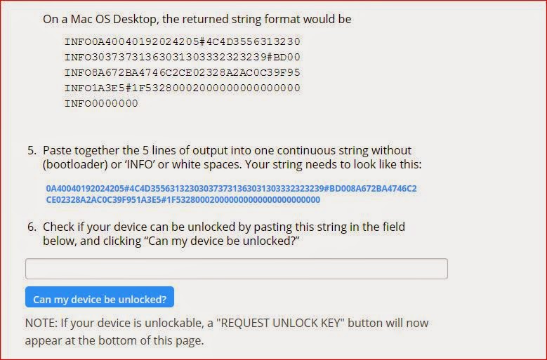 device ID codes for motorola g unlock bootloader