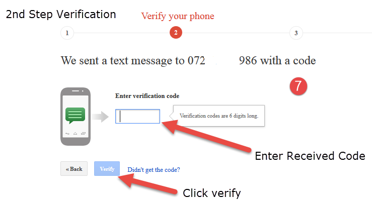 gmail 2nd step verification